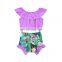 Factory direct sale baby suit sleeveless Top and colorful printing shorts bummies Soft Baby Girl summer suit