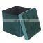 Customized Living Room Sofa Luxury Fabric Velvet Foldable Storage Ottoman Stool Chair
