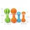 Durable nontoxic rubber interactive IQ dental treat teeth cleaning toy for dogs