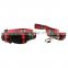 Fashion red grid dog leash and collar set Amazon hot selling