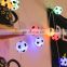 solar decorative Led waterproof string soccer ball Lights garden home indoor outdoor hanging fairy light world cup  lighting