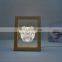 Led Photo Frame Light Christmas 3D Illusion Acrylic Led Light Single Color Wooden Night Lamp
