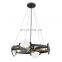 4 heads Modern LED Ring Pendant Lamp antique round  hanging light
