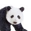 Cotton Filled Male Giant Panda Figurine China Panda Jungle Animal Model Toy Wholesale Natural Black Panda Bear Action Figurines