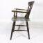 wood chair, antique side chair, wood curved back side chair