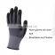 HY 15 Knitted Nylon Gloves Ergonomic Design Palm Dipped Nitrile Anti-abrasion Hand Protection Security EN 388 Gloves 4121