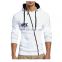 S-5XL 100%polyester Spring and autumn new men's printed UFC long sleeve hooded casual sports  zipper sweater coat
