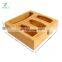 Bamboo Zip lock Bag Storage Organizer and Dispenser for Kitchen Drawer Food Storage Bag Holders Compatible
