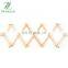 Bamboo Wood Wall Mount Foldable Coat Hook Adjustable Hotel Style Folding Towel Rack