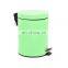 Wholesale Printing Matt Kitchen pedal bin stainless steel  waste bin with foot pedal household trash bin