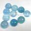 Blue Chalcedony 14x14 mm Round Cabochon