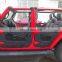 Lantsun J365 JK half door for Jeep For wrangler JK07-17 steel door  4 door With rearview mirror