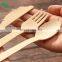 100% Organizer Bamboo Style Forks Spoons Knives Cutlery Set Luxury Compostable Disposable Utensils