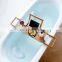 Bamboo Bathtub Caddy High Quality Extendable With Foldable Reading Rack Bamboo Bathtub Caddy Tray