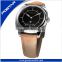 Business quartz clock leather watch bracelet
