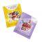 Custom golden print aluminum foil pouch bag sachet 3 sides sealed coffee packaging bags