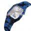 OEM  your own logo SKMEI 1604 dual time quartz watch face women silicone creative watches