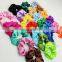 Fashion Women Girls Accessories Elastic Hair Ties Colorful Satin Hair Scruchies