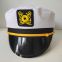 Cross-border European and American three-dimensional embroidery captain America black hat carnival yacht party sailor hat wholesale