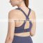 Plus Size Custom Logo Adjustable Shoulder Straps Shockproof Yoga Gym Bra Back Hook Fixed Fads Women Fitness Training Bra Top