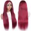 99j#Lace Front Wig straight hair wigs Colored Human Hair Wigs 13X4 Ginger Lace Front Wig