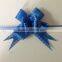 Blue Laminated Pull Butterfly Bow and Pom Pom Pull Ribbon for Celebration Wedding/Christmas and Decoration Gift