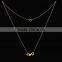 925 sterling silver layered thin chain necklace of Valentines Gift