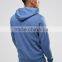 Wholesale thin fleece dyed for man design blue oem service zipper own factory best selling plain slim fit hoodies