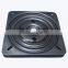 Low noise durable 3 inch swivel plate