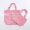 China supplier beautiful pink canvas folding shopping bag fashion eco friendly tote shopping bag