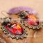 Punk Antique Skull head big Ruby / Sapphire / Emerald/Friar Crystal earrings