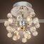 Super Deal Modern Mini Ceiling Mounted Crystal Chandelier Lamp CZ7318