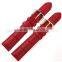 2015 new style fashionable Red genuine leather bracelet for women's style 12-22MM leather watch strap wholesale 3pcs