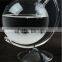 tellurion shape glass storm with glass stand for gift