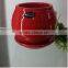 6 color small round table vase with hole / ceramic small pot vases wholesale china with plate