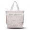 Linen Cotton Big Size Girl Canvas Embroidery Christmas Tote Bag