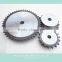 Type B double sprocket, stock bore roller chain sprocket