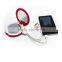 5X magnifying lighted folding pocket compact mirror with power bank