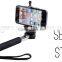 china suppliers flexible silicone handle mini monopod selfie stick