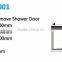 Aluminum Frame Folding Tempered Glass Shower Cubicle(KT4001)