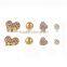 Cheapest price gold plated zinc alloy rhinestone 8 pieces ring earring jewelry set                        
                                                                                Supplier's Choice