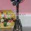 Retro and vintage metal tripod floor lamps with metal head in antique brass LGM020F