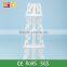 New popular elegant tall white color wedding decoration flower stand ,wood layer flower stand centerpieces