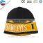 100% Acrylic fashion yellow wholesale knit beanie