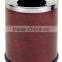 New Fancy Design trash can stainless steel And Leather Material