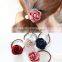 2016 Camellia Rose Flower Head Hair Band Rubber Band Tousheng Big Pearl Hair Clips for Women Accesasorios