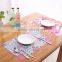 placemat 2016 new design hotel table mat high quality pp dinner Washable durable disposbale printed plastic table placemat