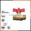 m&f thread butterfly-shaped brass ball valve