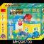 2015 Newest plastic happy house educational DIY block series