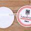 small moq customized logo pvc cup coaster, soft pvc coaster for sale